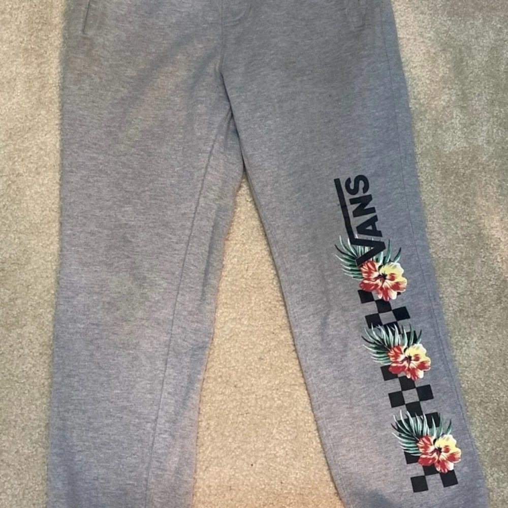 Kids Medium Vans Floral Sweatpants size L CP1